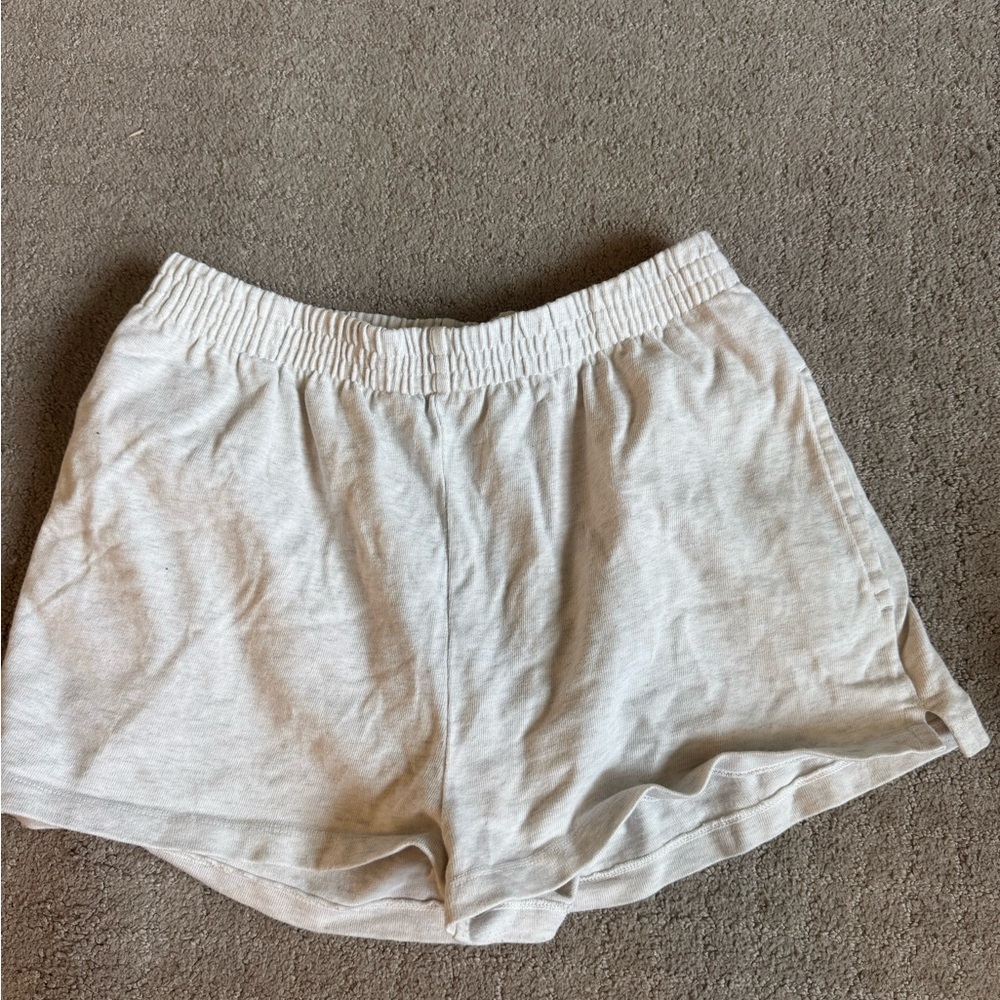Brandy Melville light gray sweatshorts